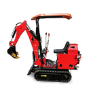 ODM Diesel Red Mini Excavator Machine For Agricultural Garden Farm